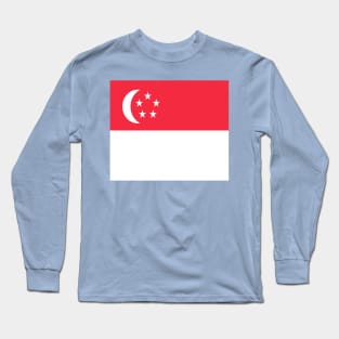 Singapore flag Long Sleeve T-Shirt